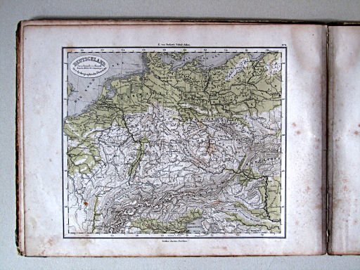 E. von Sydow's Schul-Atlas, 1856
9. Deutschland. Oro-hydrographische Übersicht