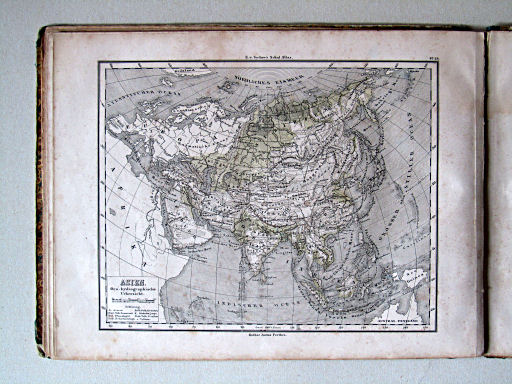 E. von Sydow's Schul-Atlas, 1856
28. Asien. Oro-hydrographische Übersicht