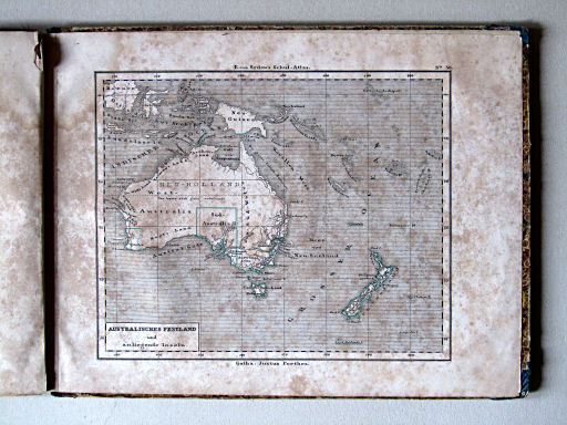 E. von Sydow's Schul-Atlas, 1856
36. Australisches Festland und anliegende Inseln