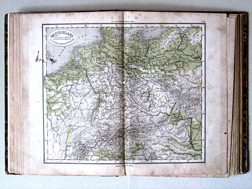 E. von Sydow's Schul-Atlas, 1859
9. Deutschland. Oro-hydrographische Übersicht