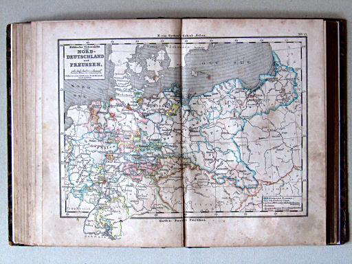 E. von Sydow's Schul-Atlas, 1859
17. Politische Übersicht von Nord-Deutschland und Preussen