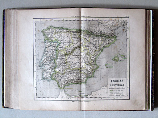 E. von Sydow's Schul-Atlas, 1859
24. Spanien und Portugal