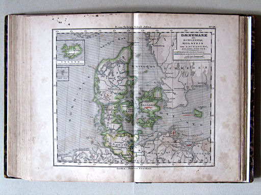 E. von Sydow's Schul-Atlas, 1859
26. Daenemark mit Schleswig, Holstein und Lauenburg; Island u. Fär-Öer