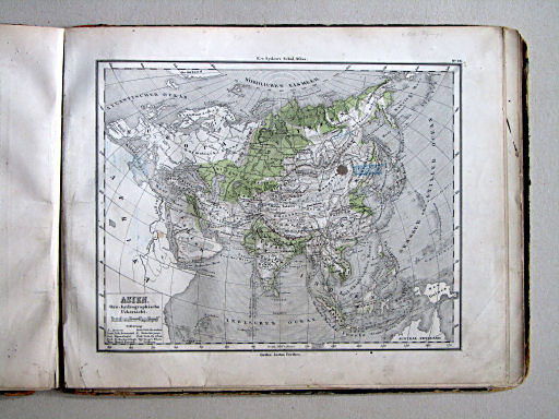 E. von Sydow's Schul-Atlas, 1867
28. Asien. Oro-hydrographische Übersicht