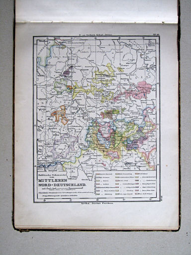 E. von Sydow's Schul-Atlas, 1875
18. Politische Uebersicht vom Mittleren Nord-Deutschland