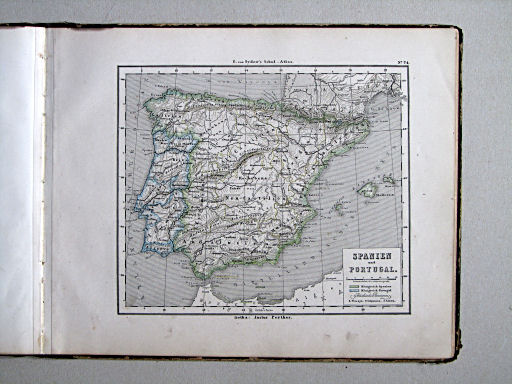E. von Sydow's Schul-Atlas, 1875
24. Spanien und Portugal