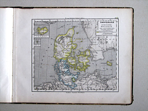 E. von Sydow's Schul-Atlas, 1875
26. Daenemark mit Schleswig, Holstein und Lauenburg; Island u. Fär-Öer