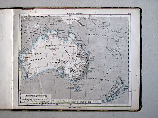 E. von Sydow's Schul-Atlas, 1875
36. Australien's Festland und benachbarte Inseln