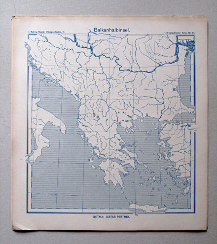 von Sydow-Haack, Hydrographischer Atlas, ca. 1910
13. Balkanhalbinsel