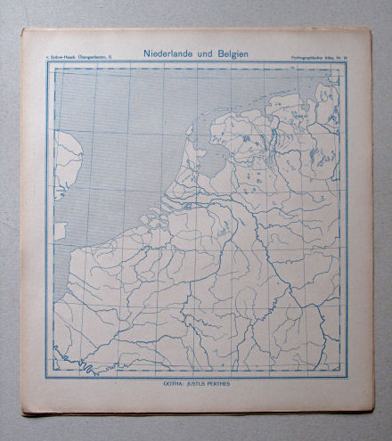 von Sydow-Haack, Hydrographischer Atlas, ca. 1910
18. Niederlande und Belgien