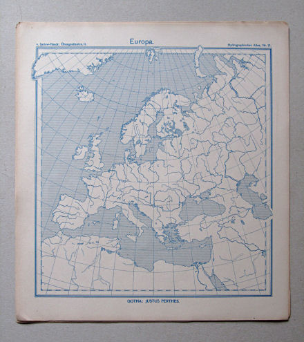 von Sydow-Haack, Hydrographischer Atlas, ca. 1910
21. Europa