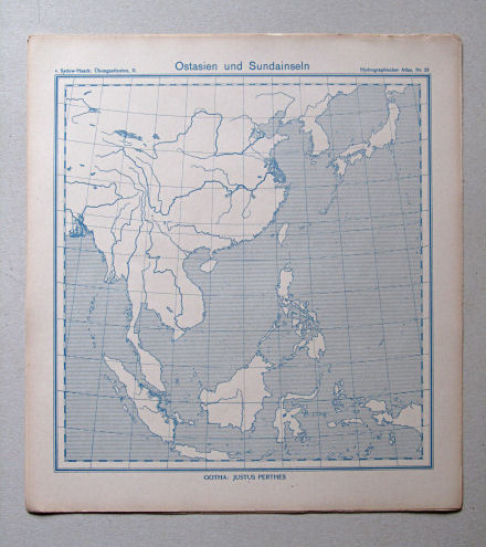 von Sydow-Haack, Hydrographischer Atlas, ca. 1910
23. Ostasien und Sundainseln