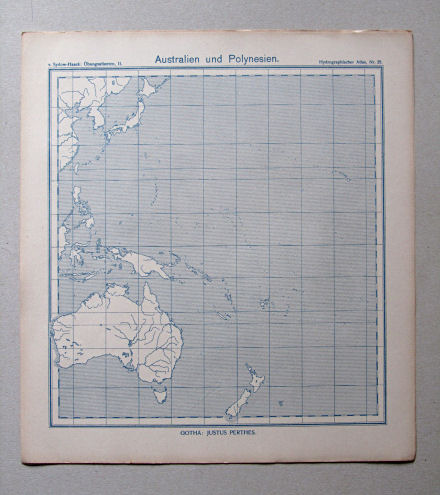 von Sydow-Haack, Hydrographischer Atlas, ca. 1910
25. Australien und Polynesien
