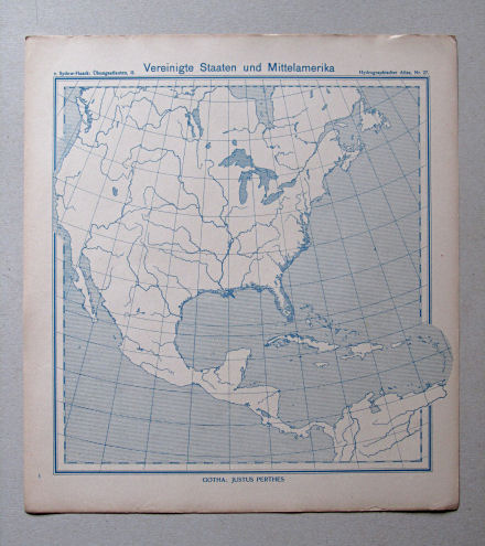 von Sydow-Haack, Hydrographischer Atlas, ca. 1910
27. Vereinigte Staaten und Mittelamerika