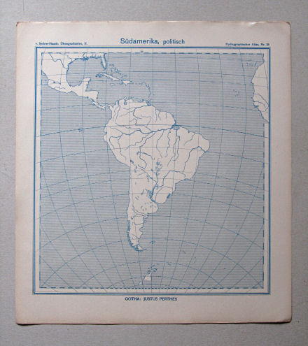 von Sydow-Haack, Hydrographischer Atlas, ca. 1910
28. Südamerika, politisch