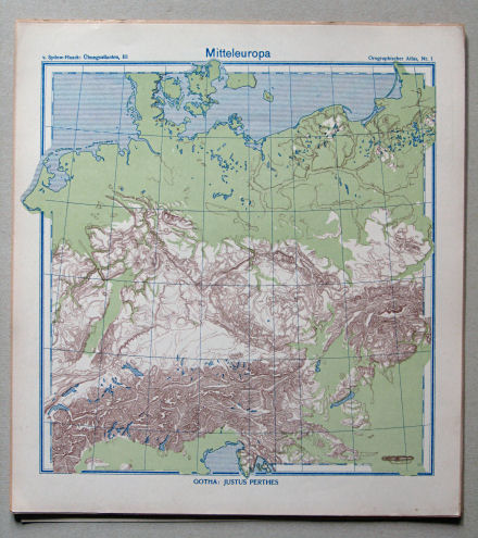 von Sydow-Haack, Orographischer Atlas, ca. 1910
1. Mitteleuropa