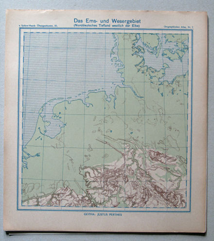 von Sydow-Haack, Orographischer Atlas, ca. 1910
3. Das Ems- und Wesergebiet