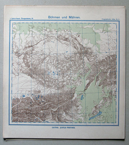 von Sydow-Haack, Orographischer Atlas, ca. 1910
9. Böhmen und Mähren