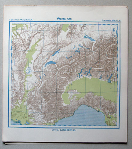 von Sydow-Haack, Orographischer Atlas, ca. 1910
10. Westalpen