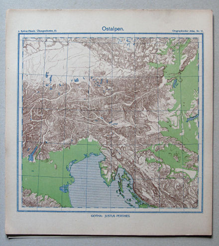 von Sydow-Haack, Orographischer Atlas, ca. 1910
11. Ostalpen