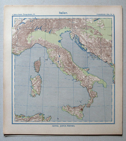 von Sydow-Haack, Orographischer Atlas, ca. 1910
14. Italien