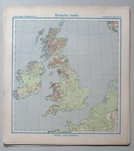 von Sydow-Haack, Orographischer Atlas, ca. 1910
17. Britische Inseln