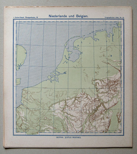 von Sydow-Haack, Orographischer Atlas, ca. 1910
18. Niederlande und Belgien
