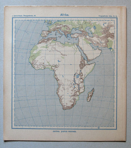 von Sydow-Haack, Orographischer Atlas, ca. 1910
24. Afrika