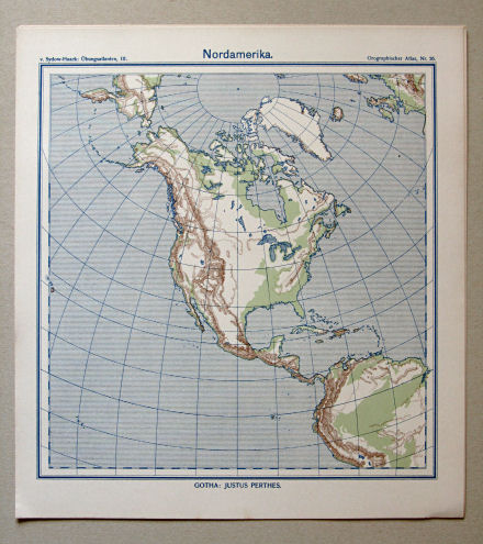 von Sydow-Haack, Orographischer Atlas, ca. 1910
26. Nordamerika