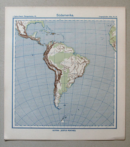von Sydow-Haack, Orographischer Atlas, ca. 1910
28. Südamerika