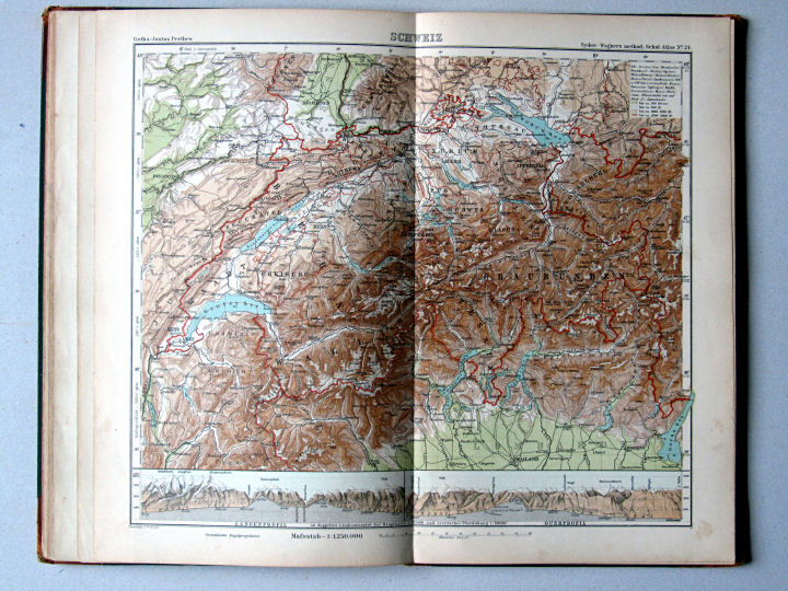 Sydow-Wagners Methodischer Schul-Atlas, 1897
24. Schweiz