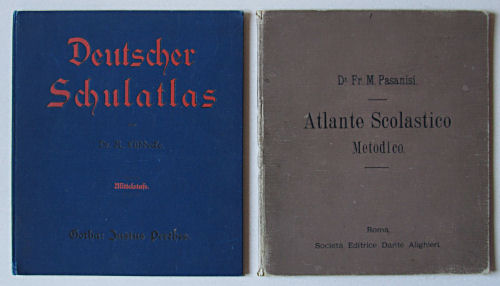 Lüddecke, Deutscher Schulatlas Mittelstufe (1899)
Pasanisi, Atlante Scolastico Metodico (1900)