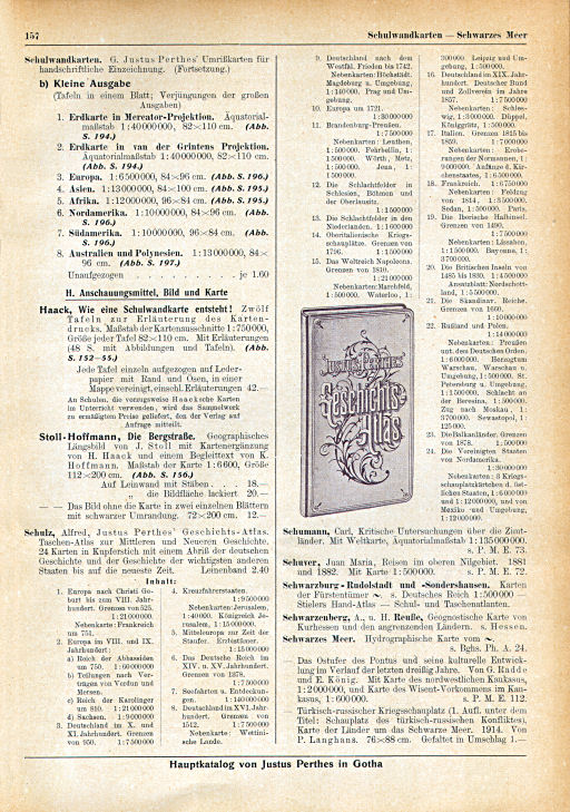 Haupt-Katalog von Justus Perthes Gotha, 1915 (p. 157)