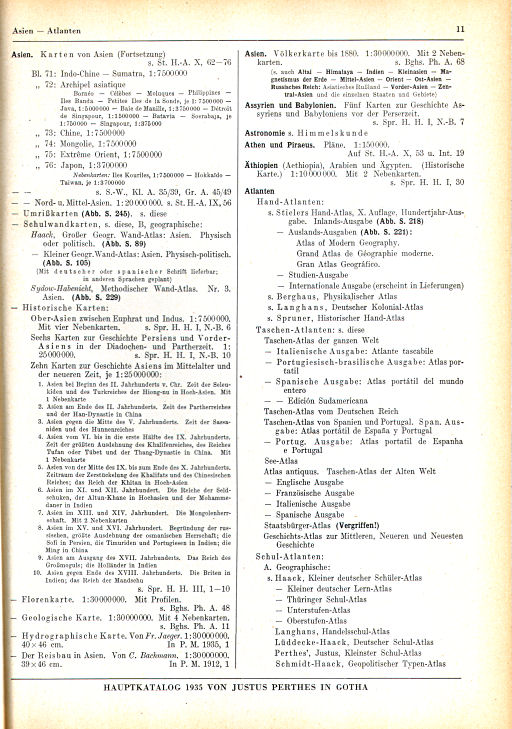 Hauptkatalog Justus Perthes, 1935 (p. 11)