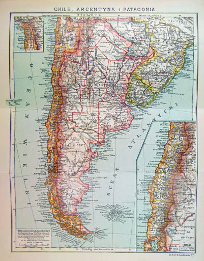 Orgelbranda Encyklopedja Powszechna, 1898-1912
3.450. Chile, Argentyna i Patagonia