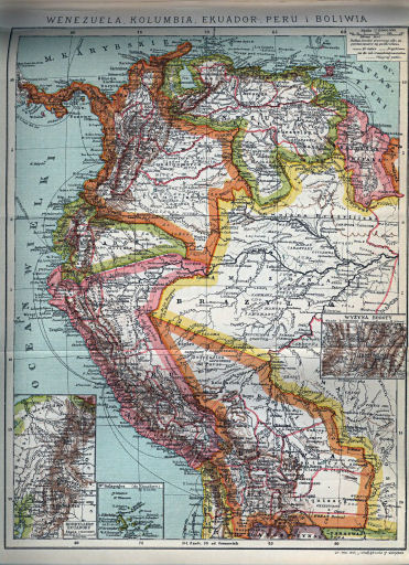 Orgelbranda Encyklopedja Powszechna, 1898-1912
15.204. Wenezuela, Kolumbia, Ekuador, Peru i Boliwia