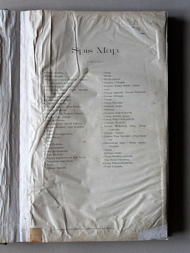 Wielki atlas geograficzny, Nalkowski, 1904
Inhoudsopgave / Table of contents