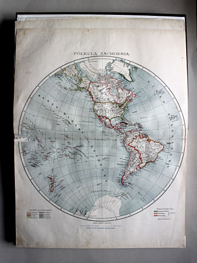 Wielki atlas geograficzny, Nalkowski, 1904
2. Półkula zachodnia
