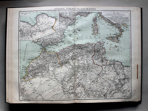 Wielki atlas geograficzny, Nalkowski, 1904
17. Afryka Północno-zachodnia