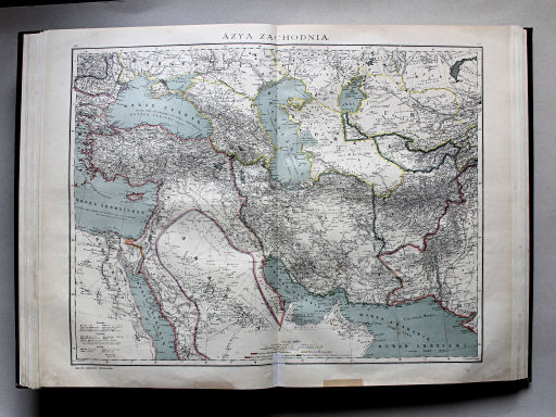 Wielki atlas geograficzny, Nalkowski, 1904
20. Azya Zachodnia