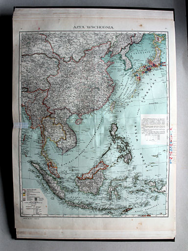 Wielki atlas geograficzny, Nalkowski, 1904
23. Azya Wschodnia