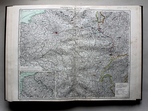 Wielki atlas geograficzny, Nalkowski, 1904
37. Francya Wschodnia