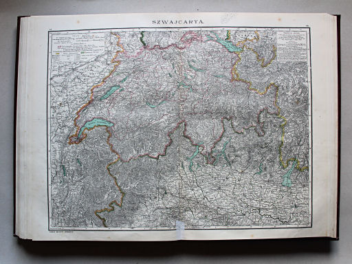 Wielki atlas geograficzny, Nalkowski, 1904
39. Szwajcarya