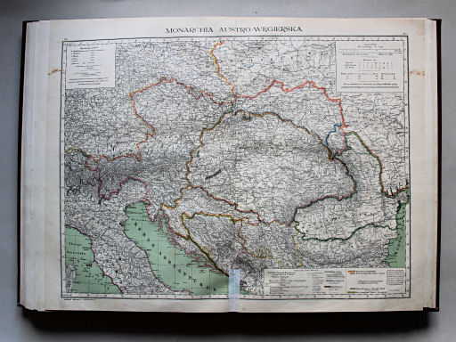 Wielki atlas geograficzny, Nalkowski, 1904
40. Monarchia Austro-Węgierska