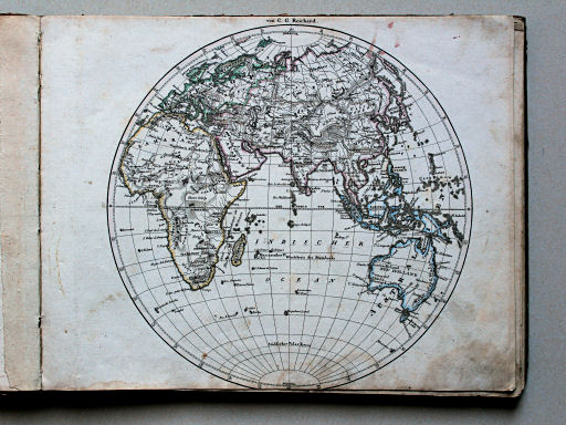 Reichard, Neuer Hand-Atlas, 1823
1. Die oestliche Halbkugel