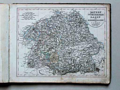Reichard, Neuer Hand-Atlas, 1823
13. Bayern, Würtemberg, Baden und Hohenzollern