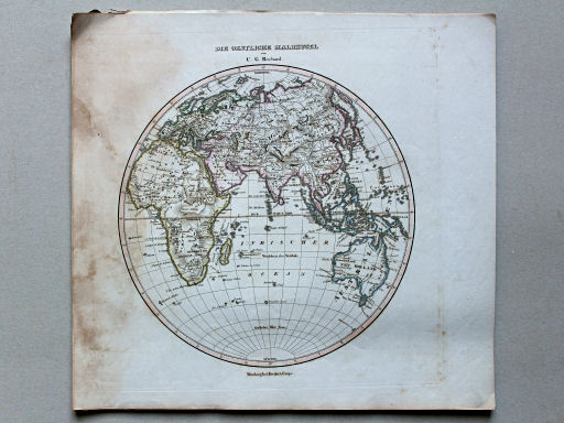Reichard, Neuer Hand-Atlas, 1840
1. Die oestliche Halbkugel