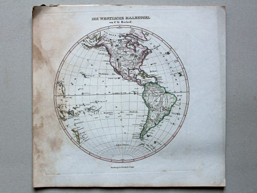 Reichard, Neuer Hand-Atlas, 1840
2. Die westliche Halbkugel