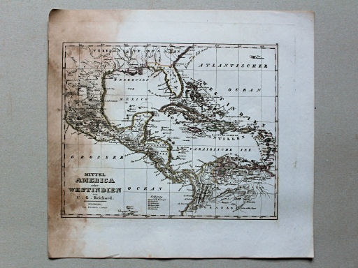 Reichard, Neuer Hand-Atlas, 1840
25. Mittel America oder Westindien