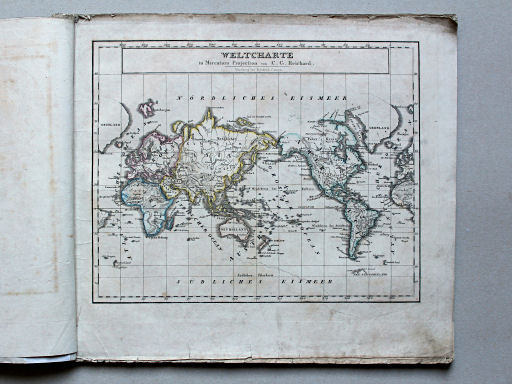 Reichard, Neuer Hand-Atlas, 1849
A. Weltcharte in Mercators-Projection